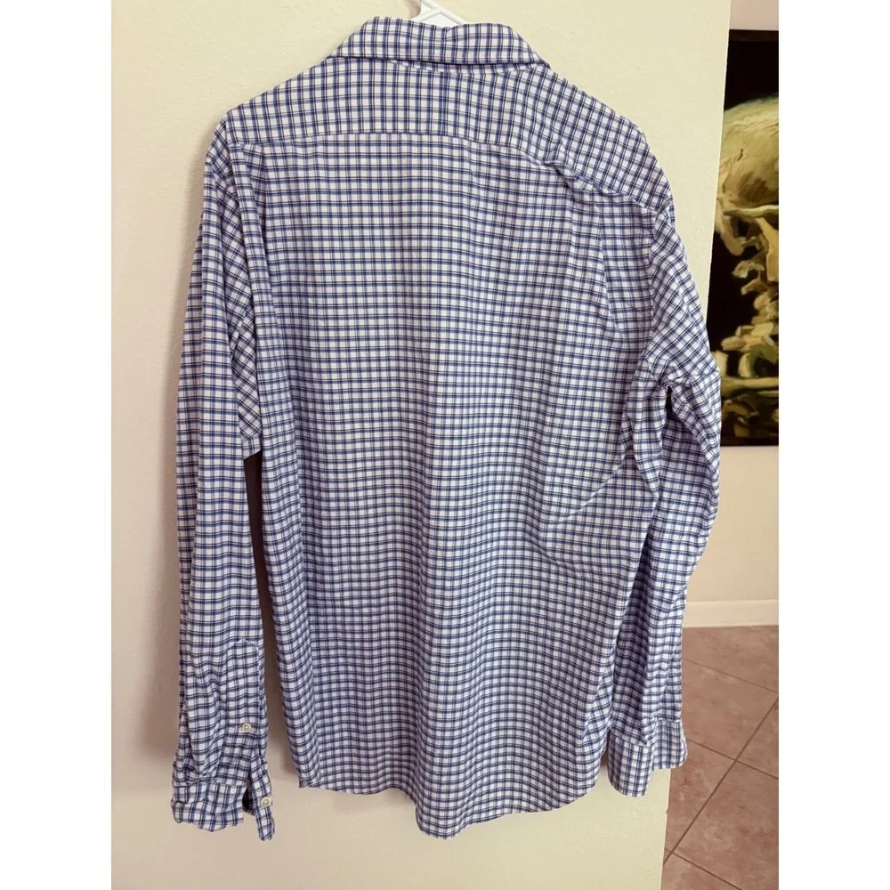 Polo Ralph Lauren Men's Blue Plaid Long Sleeve Button Down Shirt